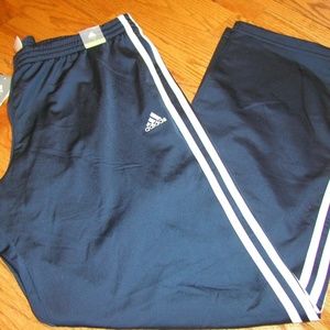 NEW Womens ADIDAS Navy Athletic Sports Track Pants